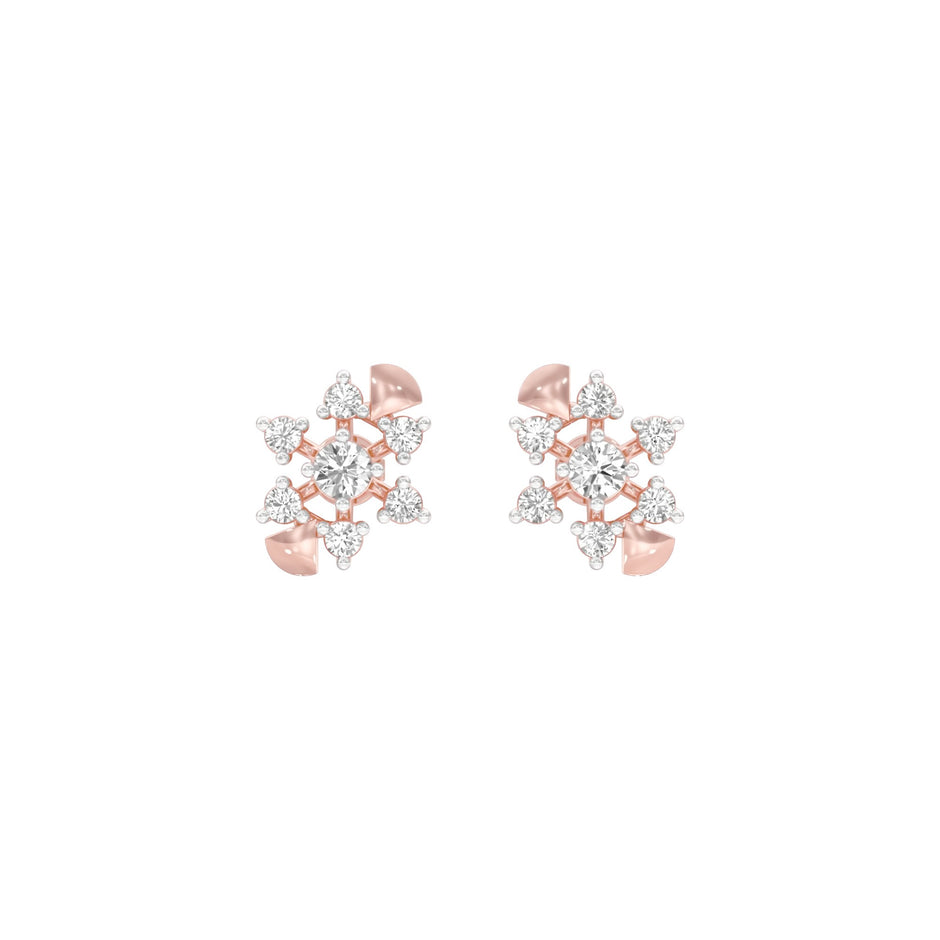 Starlight Diamond Earrings 18 KT / Rose Gold