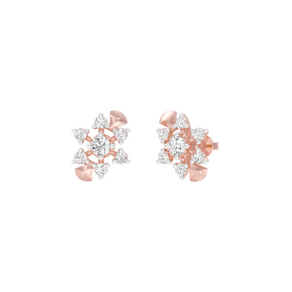 Starlight Diamond Earrings 18 KT / Rose Gold