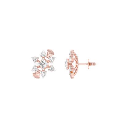 Starlight Diamond Earrings 18 KT / Rose Gold