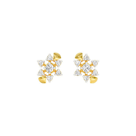 Starlight Diamond Earrings 18 KT / Yellow Gold