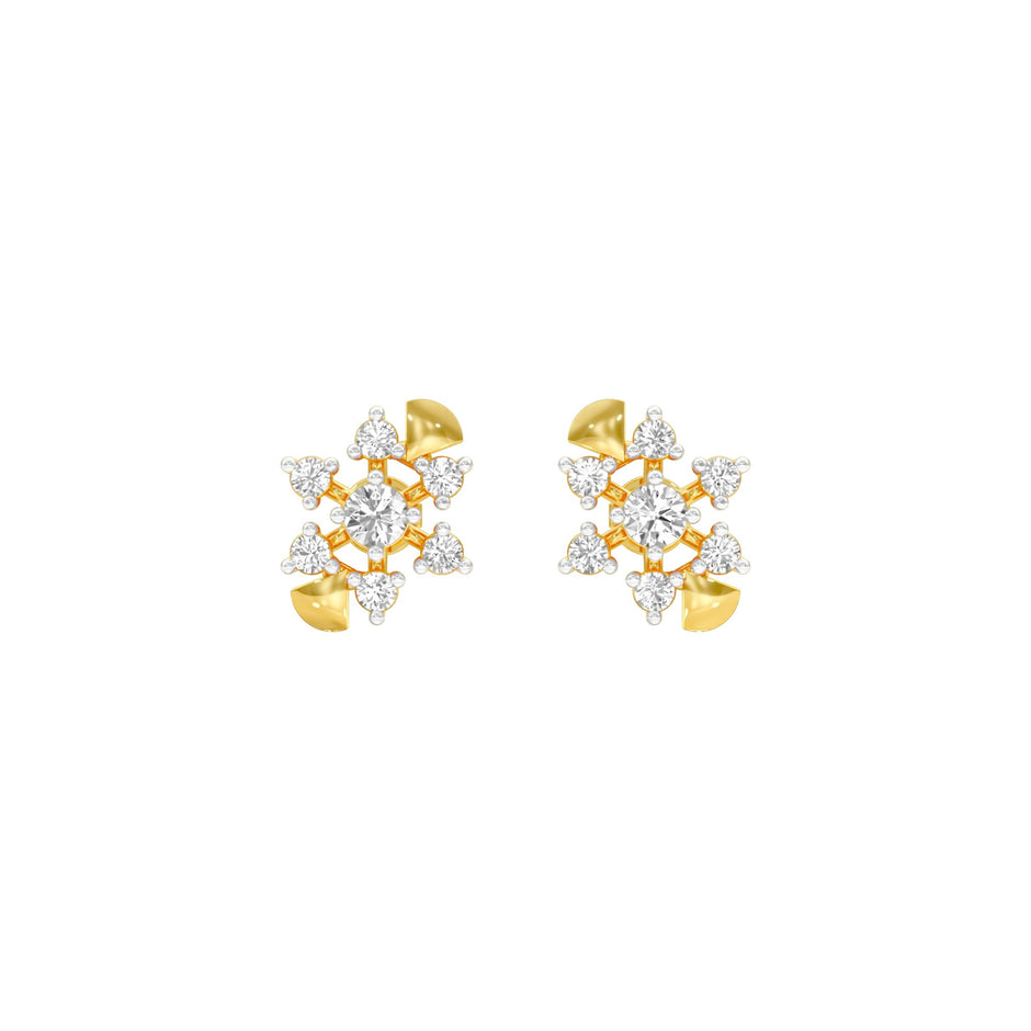 Starlight Diamond Earrings 18 KT / Yellow Gold