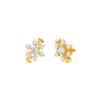 Starlight Diamond Earrings 18 KT / Yellow Gold