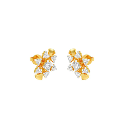 Starlight Diamond Earrings 18 KT / Yellow Gold