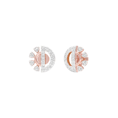 Dazzle D Diamond Earrings 18 KT / Rose Gold