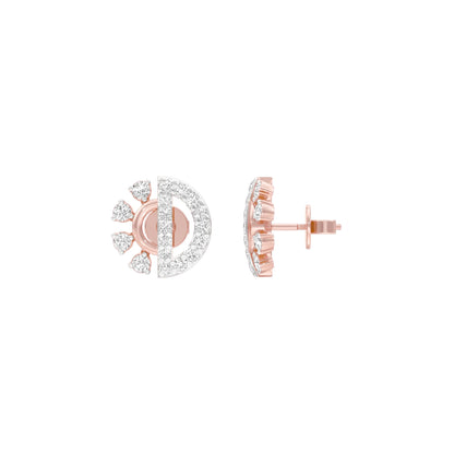 Dazzle D Diamond Earrings 18 KT / Rose Gold