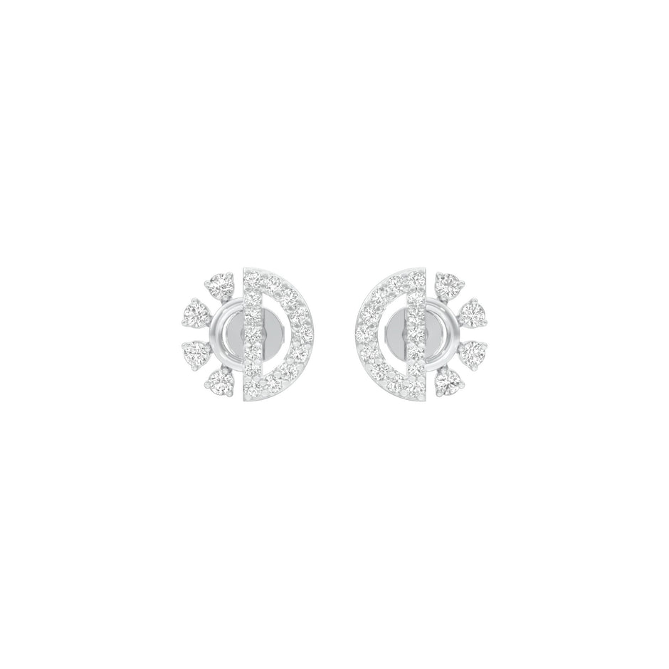 Dazzle D Diamond Earrings 18 KT / White Gold