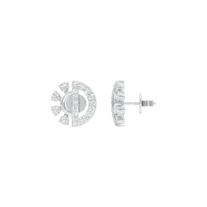 Dazzle D Diamond Earrings 18 KT / White Gold