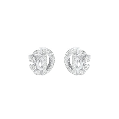 Dazzle D Diamond Earrings 18 KT / White Gold