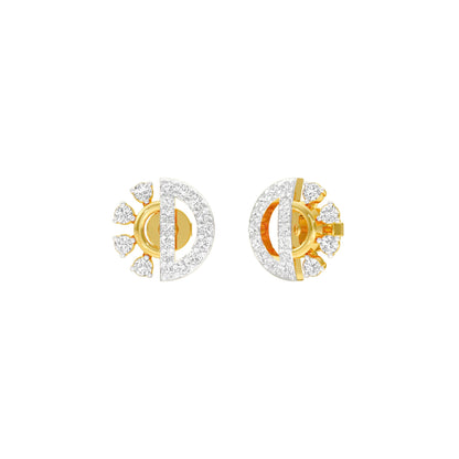 Dazzle D Diamond Earrings 18 KT / Yellow Gold