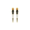 Black Dash Fashion Diamond Dangler Earrings 18 KT / Yellow Gold