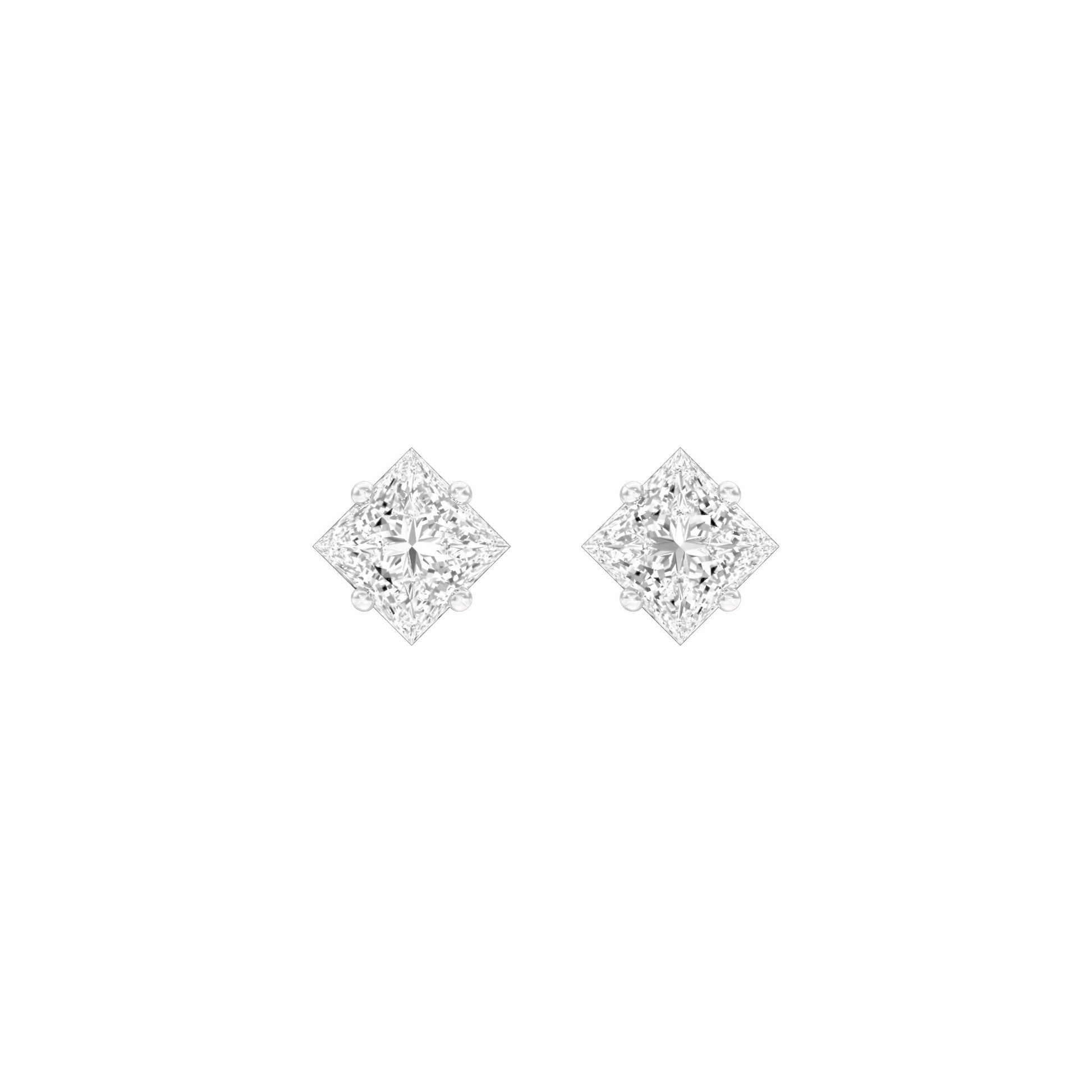Petite Prism Diamond Stud Earrings 18 KT / Rose Gold