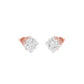Petite Prism Diamond Stud Earrings 18 KT / Rose Gold