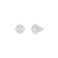 Petite Prism Diamond Stud Earrings 18 KT / White Gold