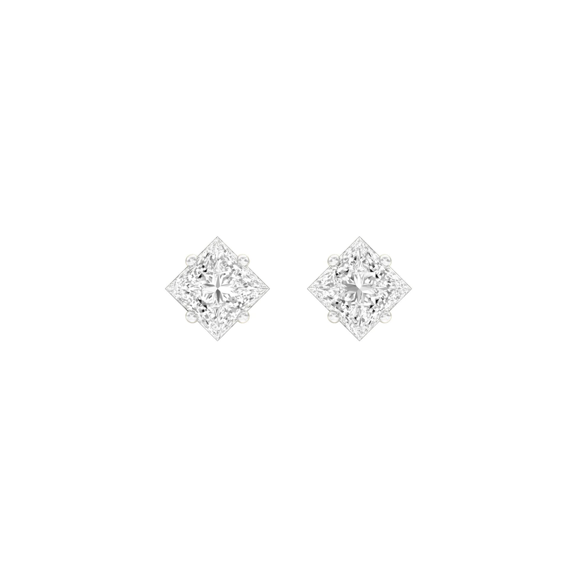 Petite Prism Diamond Stud Earrings 18 KT / Yellow Gold