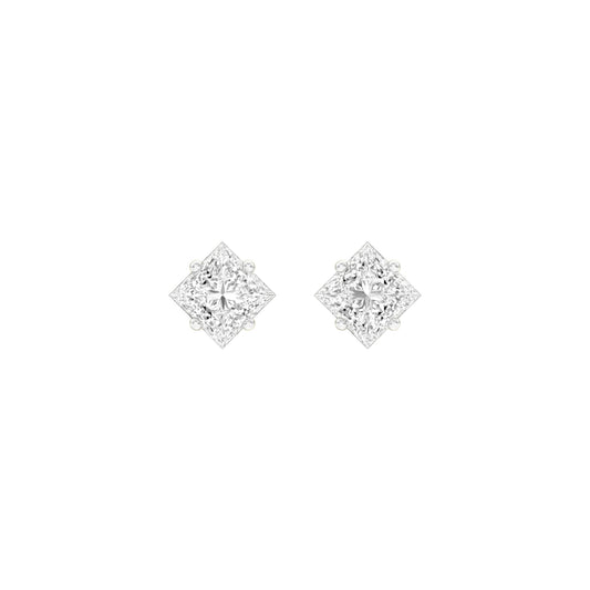 Petite Prism Diamond Stud Earrings 18 KT / Yellow Gold