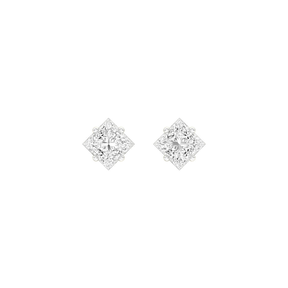 Petite Prism Diamond Stud Earrings 18 KT / Yellow Gold