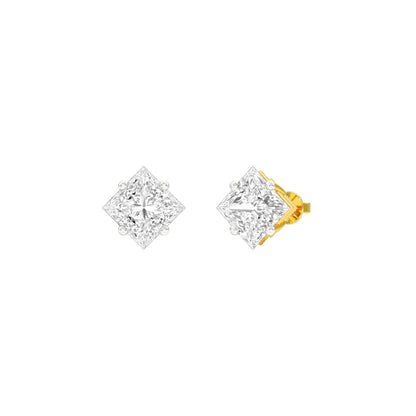 Petite Prism Diamond Stud Earrings 18 KT / Yellow Gold