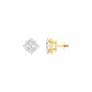 Petite Prism Diamond Stud Earrings 18 KT / Yellow Gold
