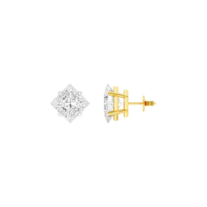 Petite Prism Diamond Stud Earrings 18 KT / Yellow Gold