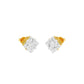 Petite Prism Diamond Stud Earrings 18 KT / Yellow Gold