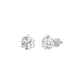Ideal Round Diamond Stud Earrings 18 KT / White Gold