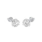 Ideal Round Diamond Stud Earrings 18 KT / White Gold