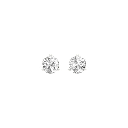 Ideal Round Diamond Stud Earrings 18 KT / Yellow Gold
