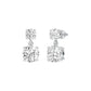Twin Round Dimaond Stud Earrings 18 KT / White Gold
