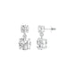 Twin Round Dimaond Stud Earrings 18 KT / White Gold