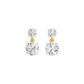 Twin Round Dimaond Stud Earrings 18 KT / Yellow Gold