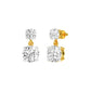Twin Round Dimaond Stud Earrings 18 KT / Yellow Gold