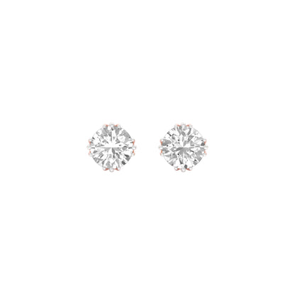 Dustlight Dots Diamond Stud Earrings 18 KT / Rose Gold