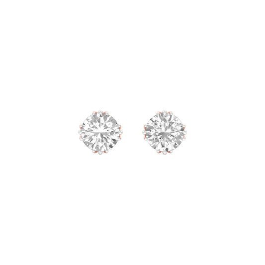 Dustlight Dots Diamond Stud Earrings 18 KT / Rose Gold