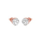 Dustlight Dots Diamond Stud Earrings 18 KT / Rose Gold