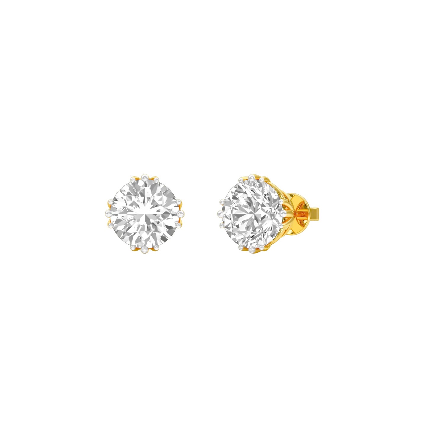 Dustlight Dots Diamond Stud Earrings 18 KT / Yellow Gold