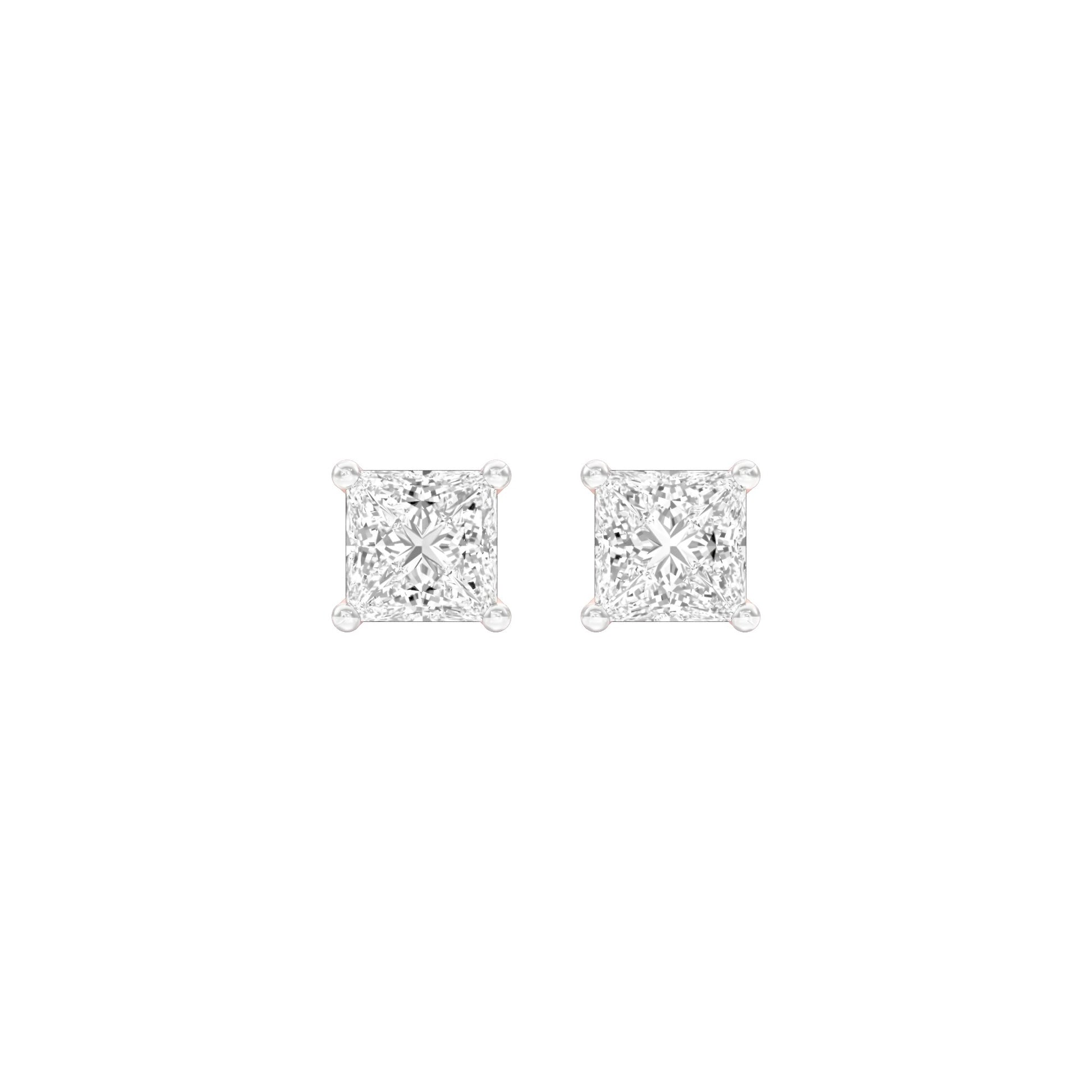 Prism Pins Diamond Stud Earrings 18 KT / Rose Gold