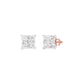 Prism Pins Diamond Stud Earrings 18 KT / Rose Gold