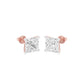 Prism Pins Diamond Stud Earrings 18 KT / Rose Gold