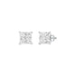Prism Pins Diamond Stud Earrings 18 KT / White Gold