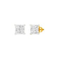 Prism Pins Diamond Stud Earrings 18 KT / Yellow Gold