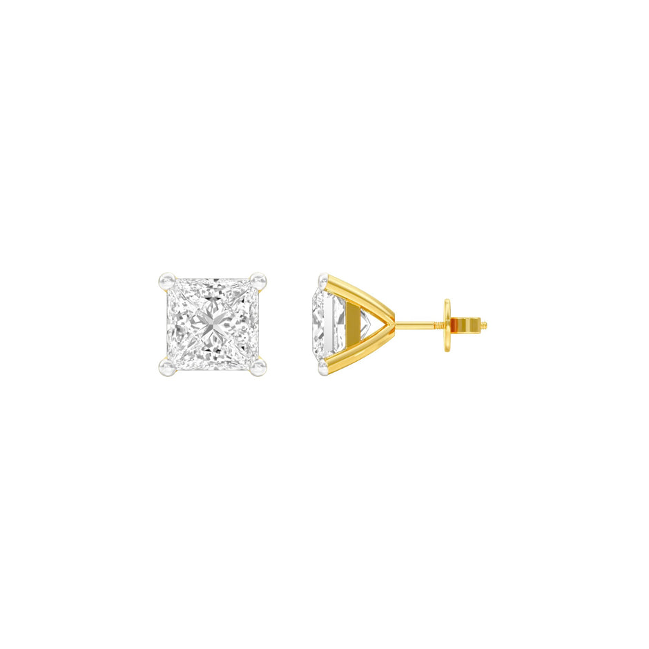 Prism Pins Diamond Stud Earrings 18 KT / Yellow Gold