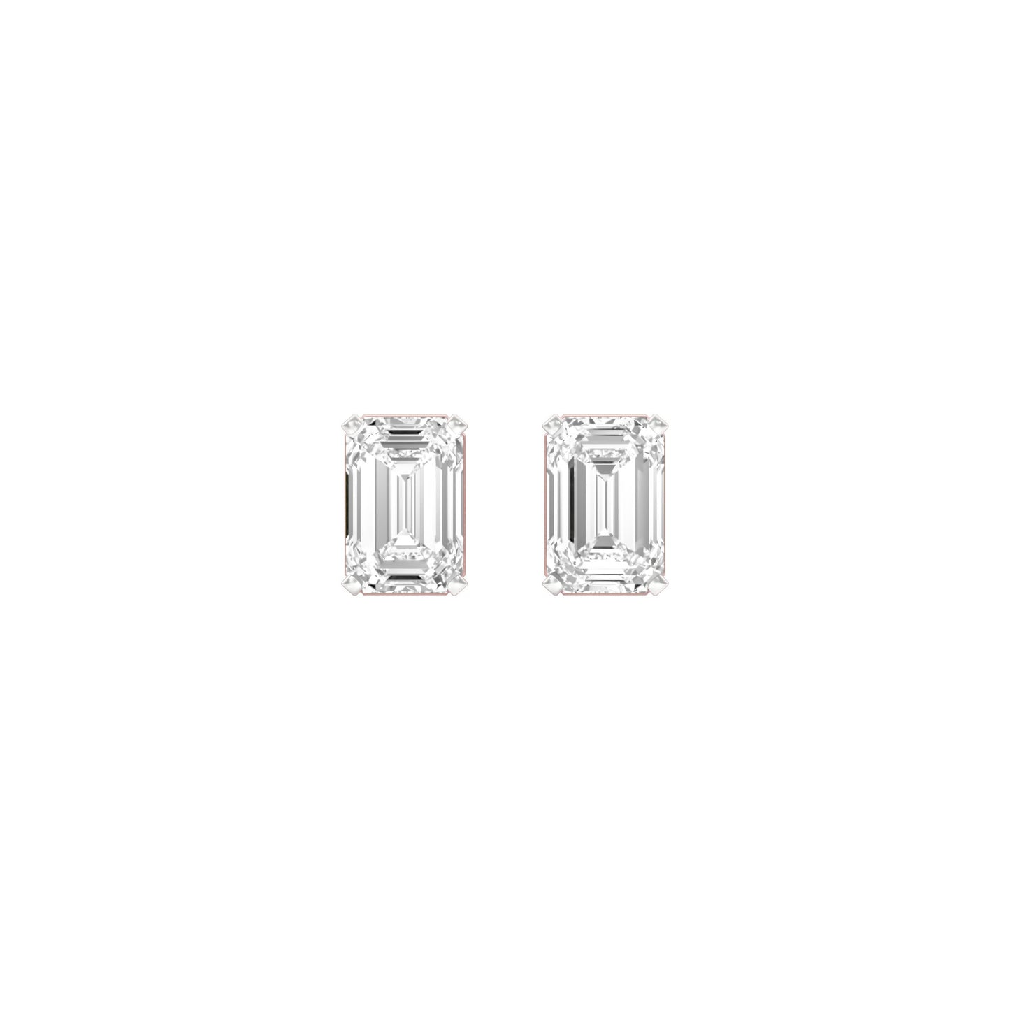 Celestia Minis Diamond Stud Earrings 18 KT / Rose Gold