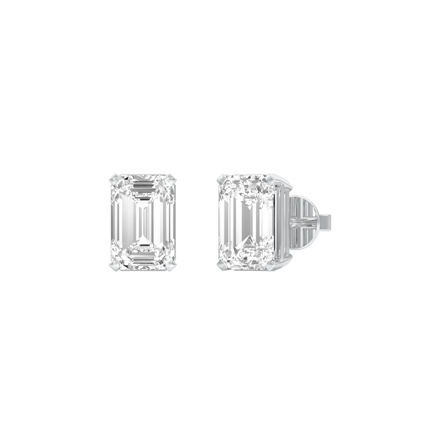 Celestia Minis Diamond Stud Earrings 18 KT / White Gold