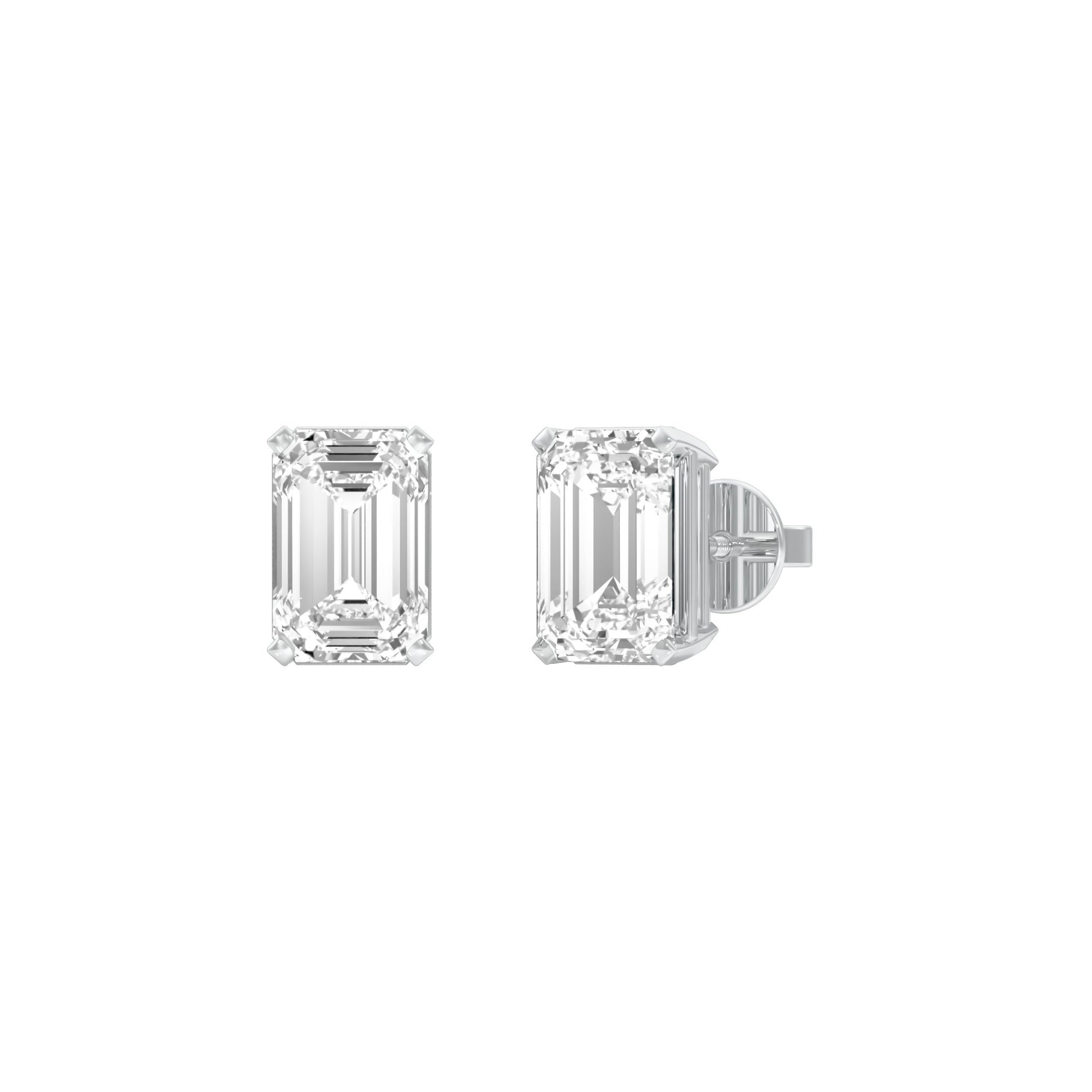 Celestia Minis Diamond Stud Earrings 18 KT / White Gold