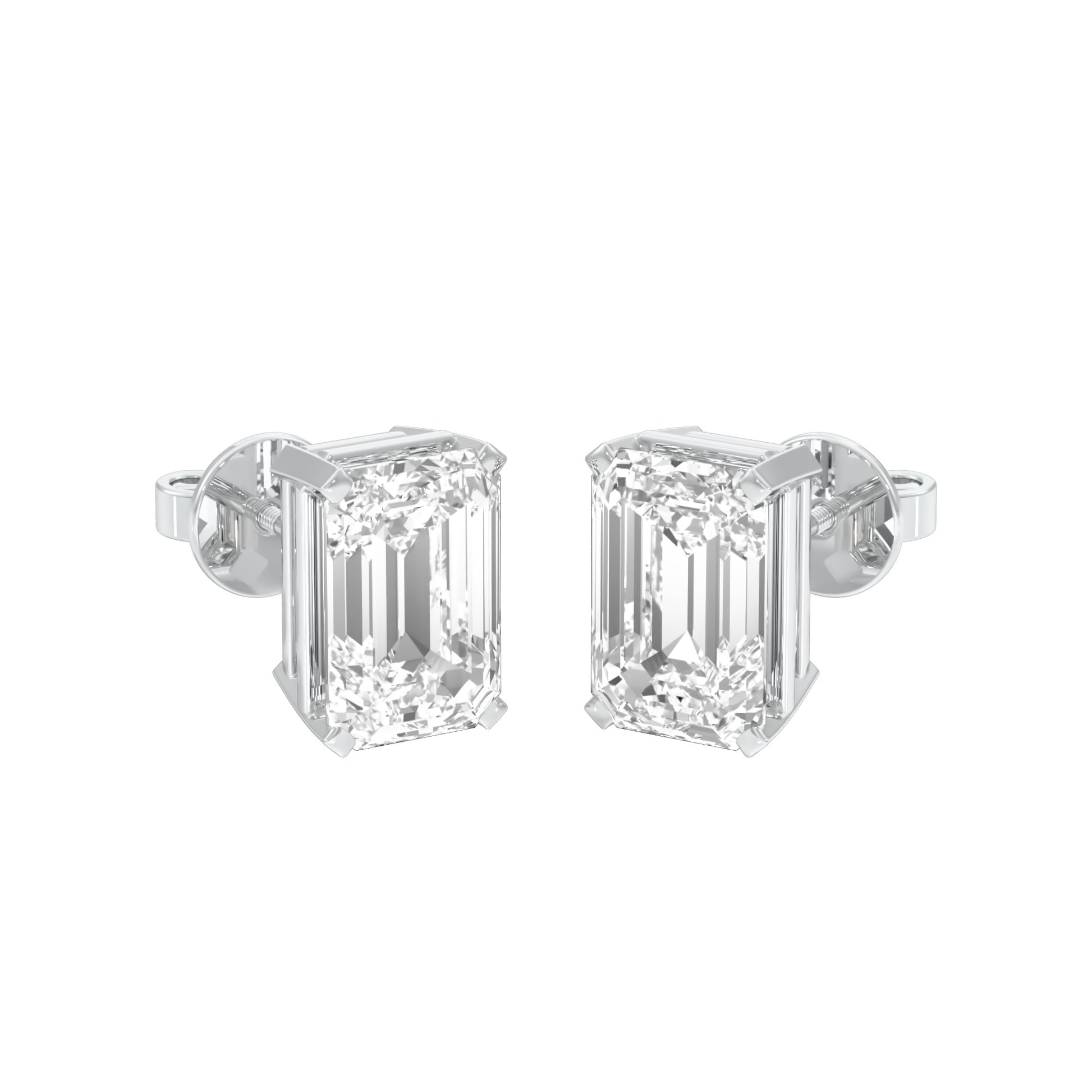 Celestia Minis Diamond Stud Earrings 18 KT / White Gold