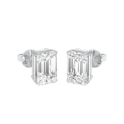 Celestia Minis Diamond Stud Earrings 18 KT / White Gold