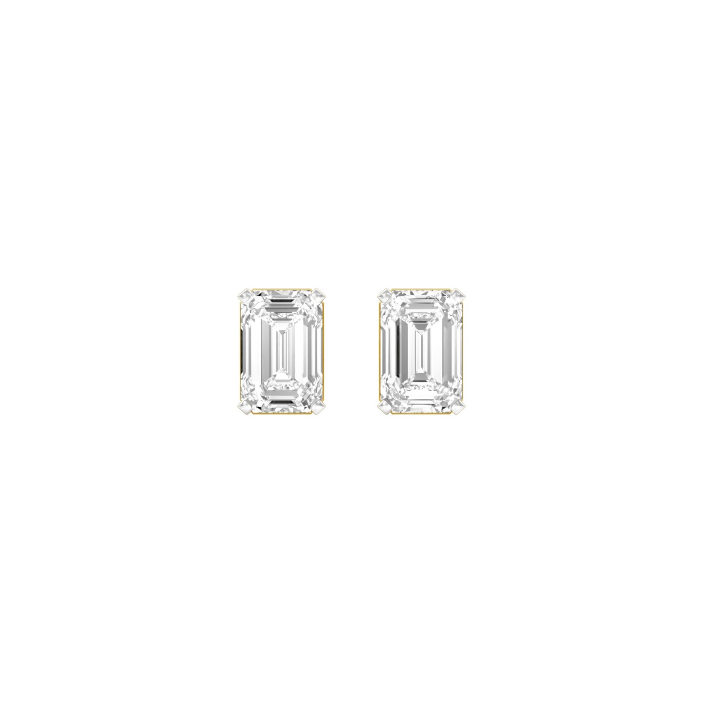 Celestia Minis Diamond Stud Earrings 18 KT / Yellow Gold