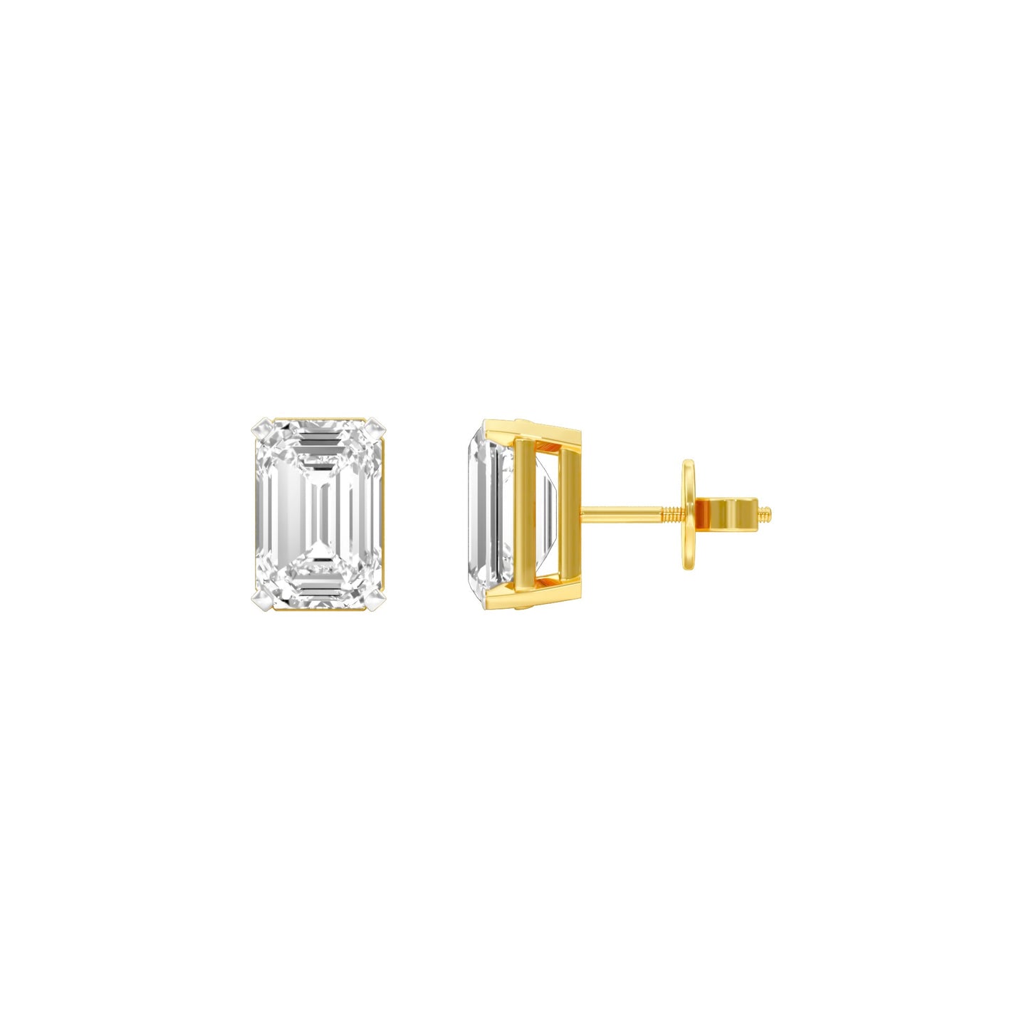 Celestia Minis Diamond Stud Earrings 18 KT / Yellow Gold