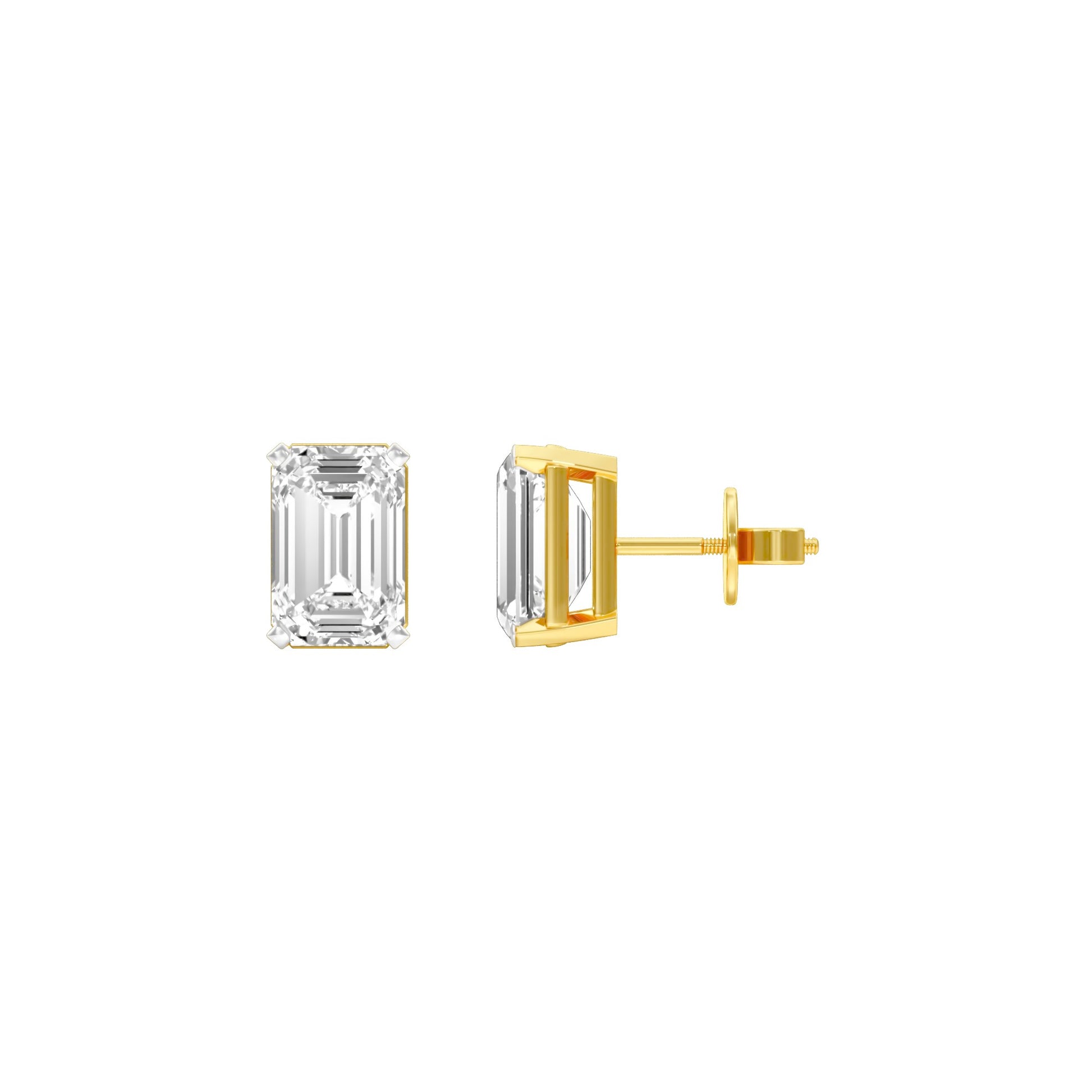 Celestia Minis Diamond Stud Earrings 18 KT / Yellow Gold