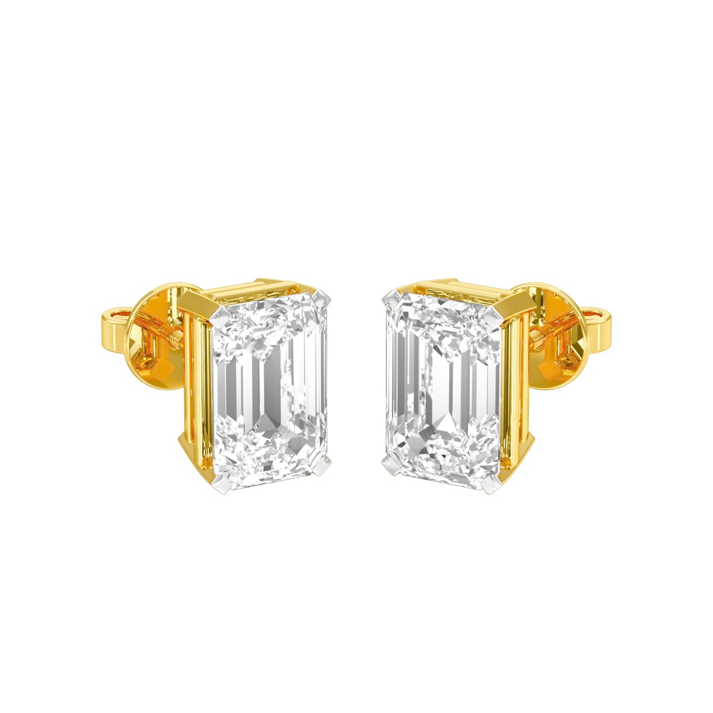 Celestia Minis Diamond Stud Earrings 18 KT / Yellow Gold
